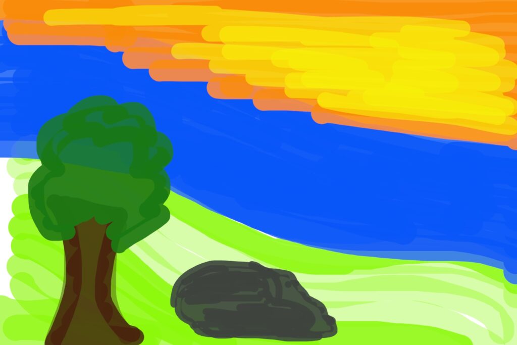 Tree & a stone