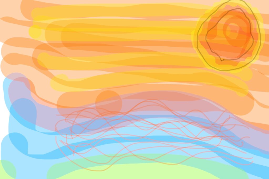 Sunset horizon