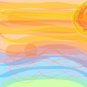 Sunset horizon