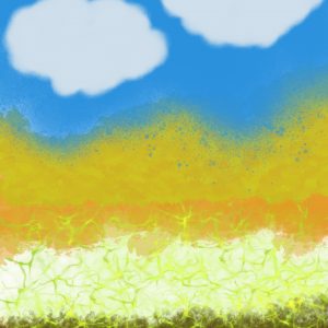 Blue bright sky