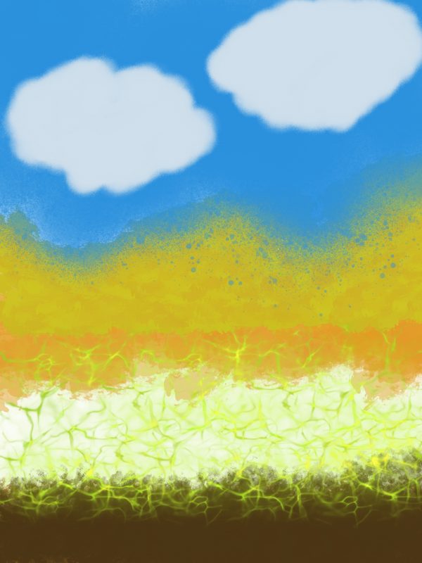 Blue bright sky
