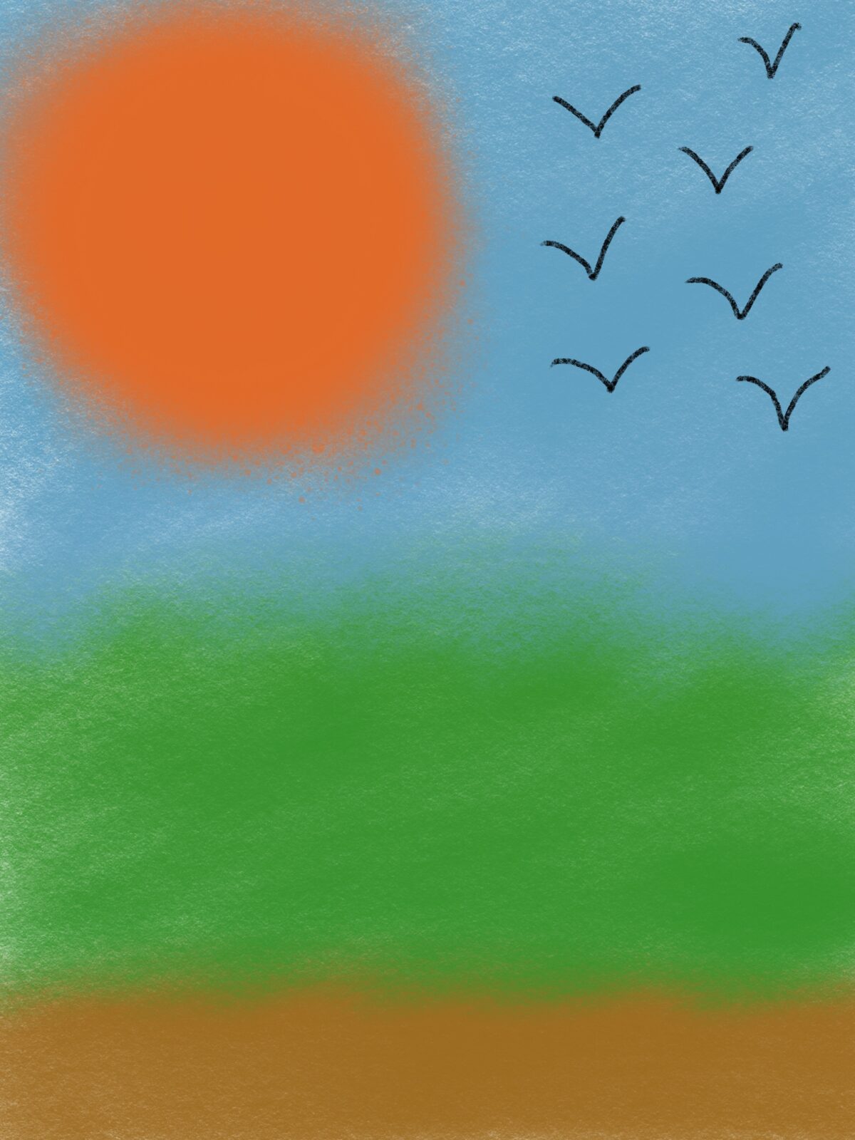 Bright blue sky