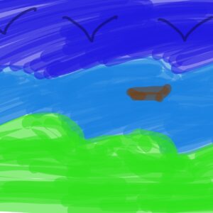 Boat in the ocean