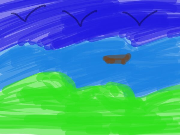 Boat in the ocean