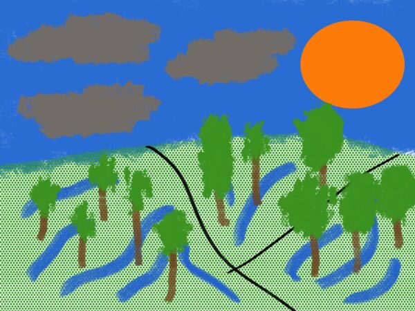 rivers in the hills