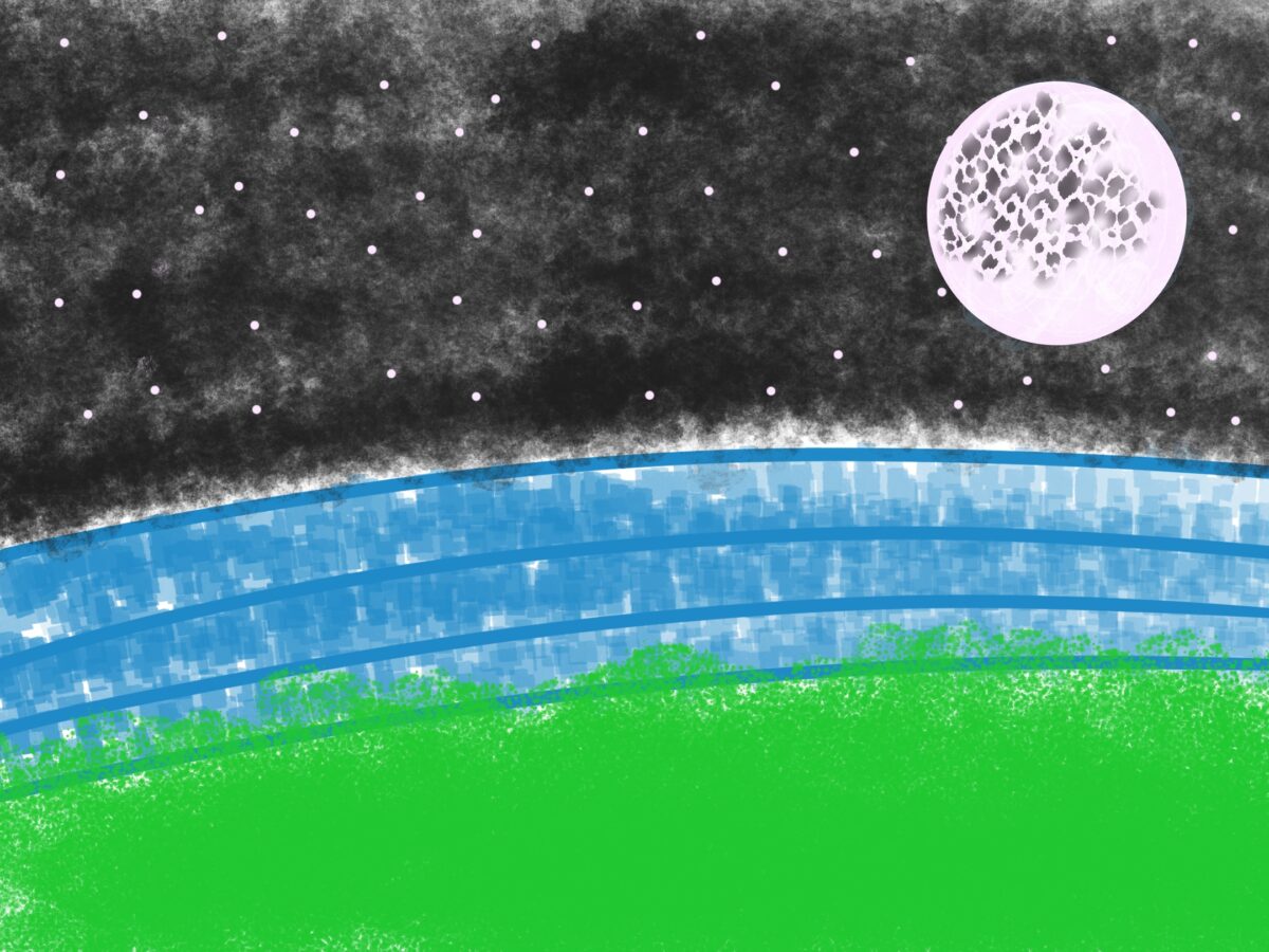 Cartoon moonlight