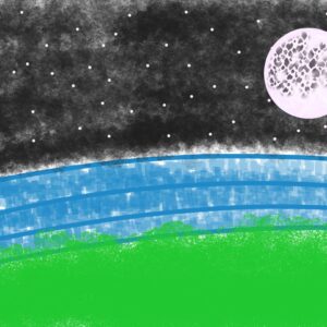 Cartoon moonlight