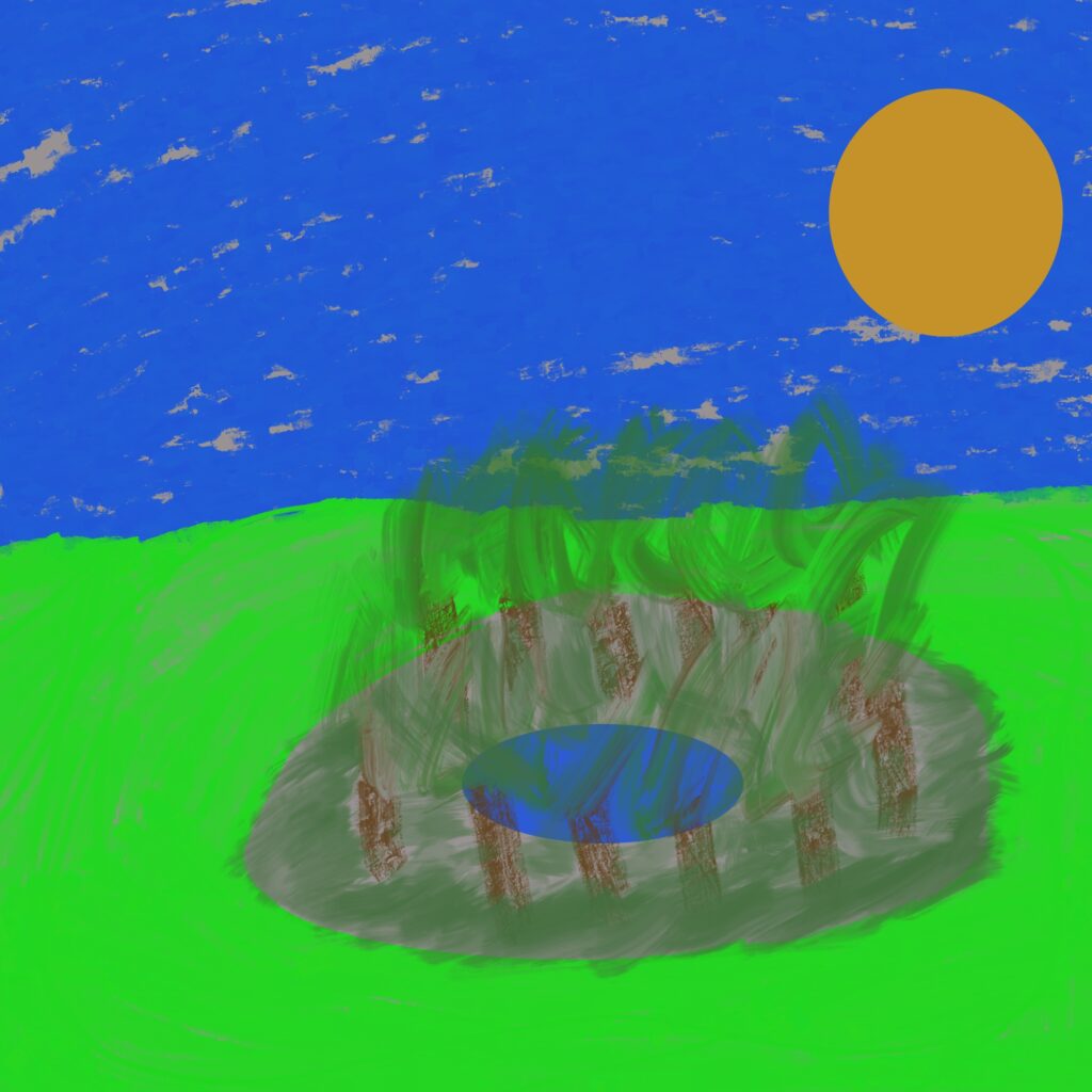Trees in a forest