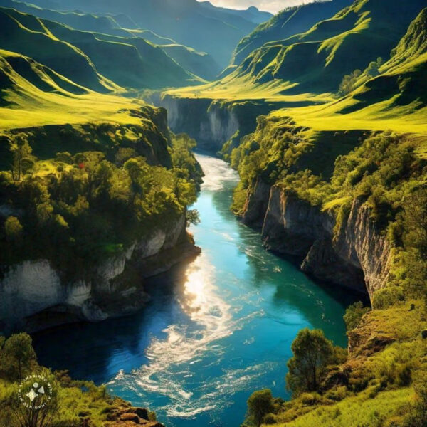 River flowing in valley 2