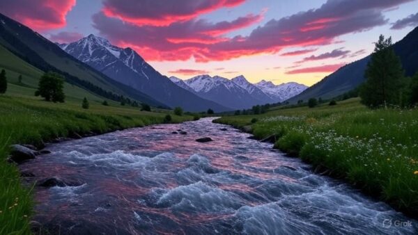 River flowing