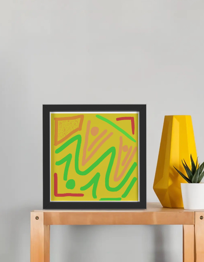 Folk patterns - Framed Poster