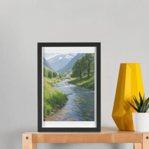 River flowing - Framed Poster