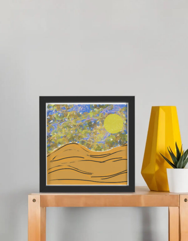 Sun on sand - frame poster