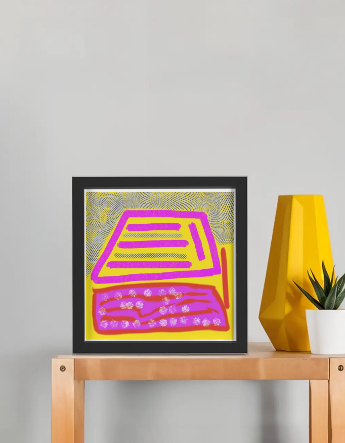 Abstract pattern - Framed Poster